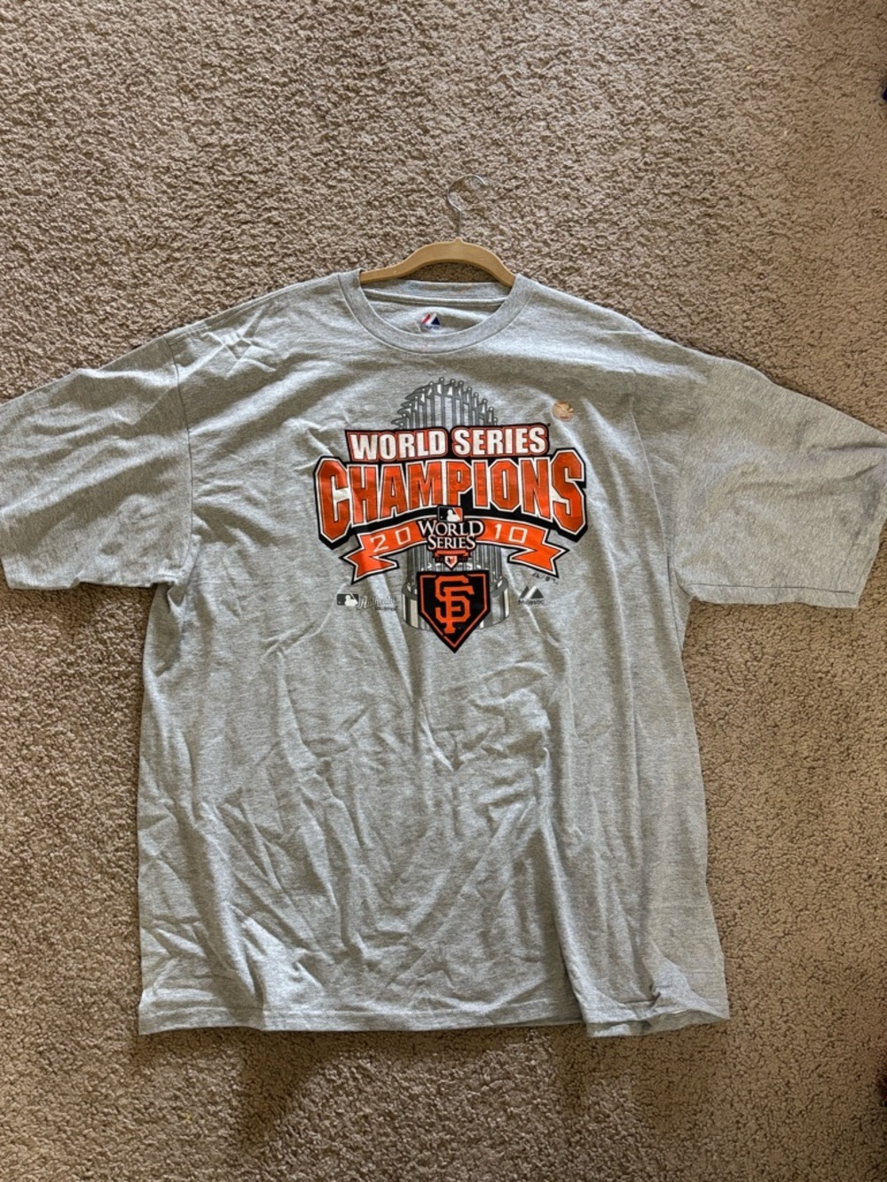 San Francisco Giants World Series Champions Gray Tee